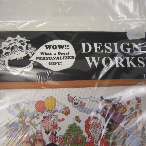 1994 Design Works #9380 Happy Everything All Holidays Counted Cross Stitch - NEW - Picture 2 of 8